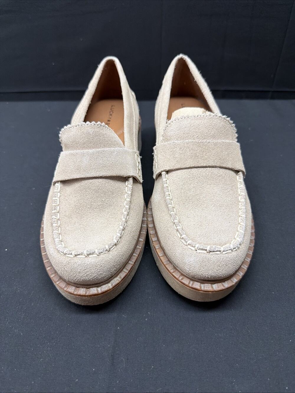 Lucky Brand Suede Loafers New With Box Size 7 SHIPS SAME DAY!